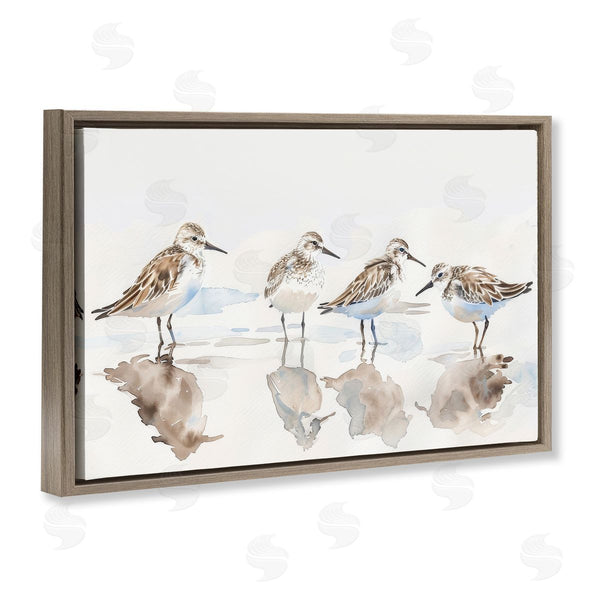 Stupell Industries Petal Prints Design | Sandpipers Shore Reflection