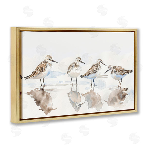 Stupell Industries Petal Prints Design | Sandpipers Shore Reflection