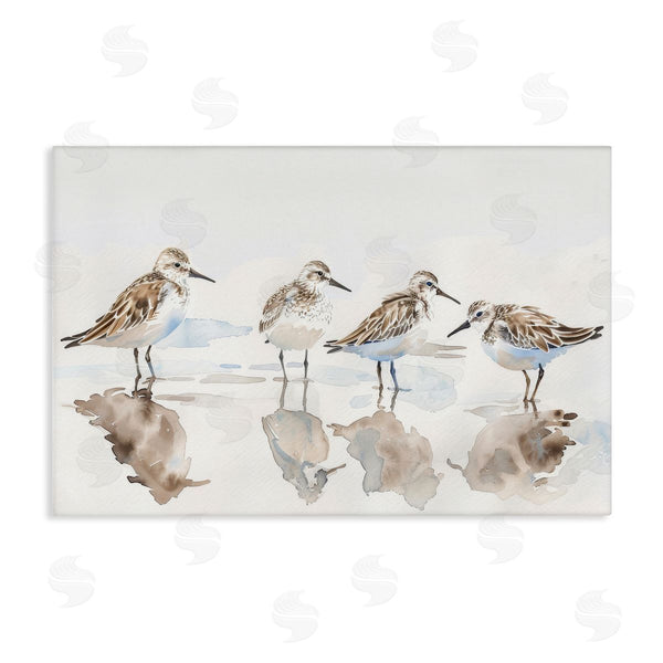 stupell industries Petal Prints Design | Sandpipers Shore Reflection