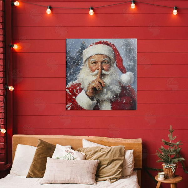 Stupell Industries Petal Prints Design | Secret Santa Shh Wall Art