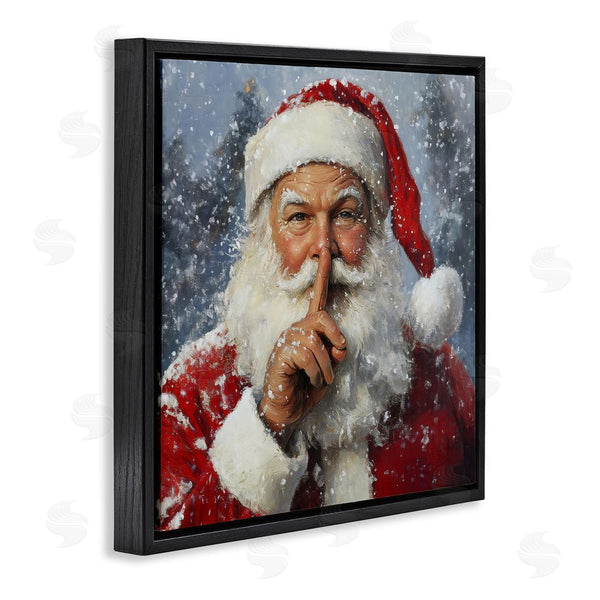 Stupell Industries Petal Prints Design | Secret Santa Shh Wall Art