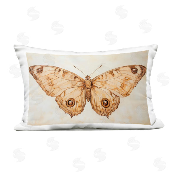 Stupell Industries Petal Prints Design | Sepia Moth Vintage Illustration Printed Throw Pillow
