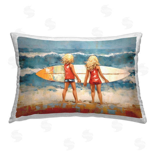 Stupell Industries Petal Prints Design | Siblings With Surfboard