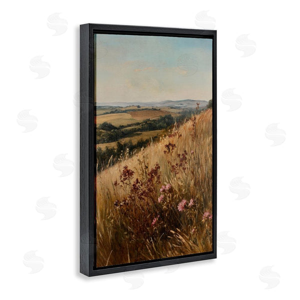 Stupell Industries Petal Prints Design | Simplistic Places Countryside Hill Wall Art