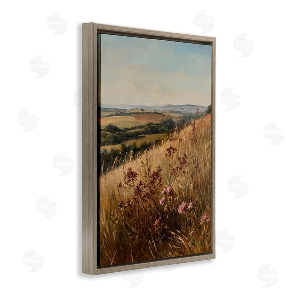 Stupell Industries Petal Prints Design | Simplistic Places Countryside Hill Wall Art
