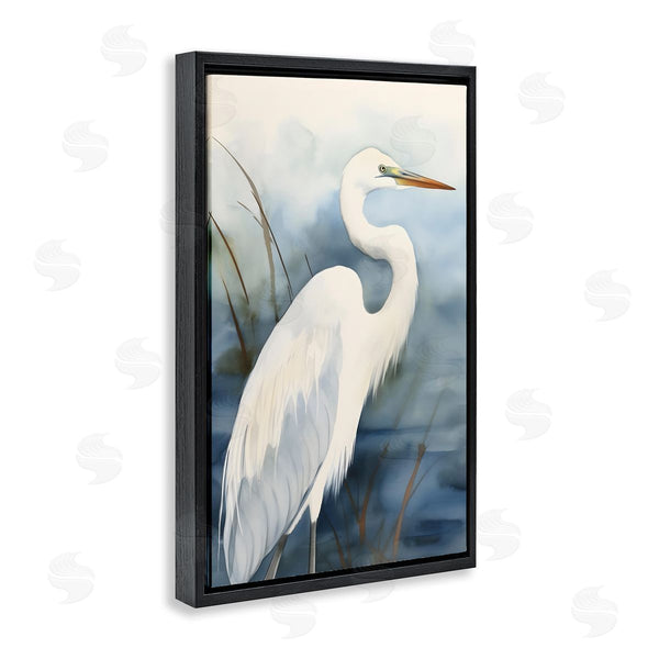 Stupell Industries Petal Prints Design | Soft Egret Impression