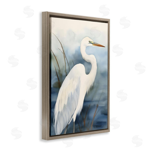 Stupell Industries Petal Prints Design | Soft Egret Impression