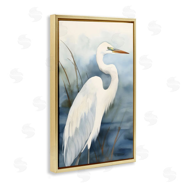 Stupell Industries Petal Prints Design | Soft Egret Impression