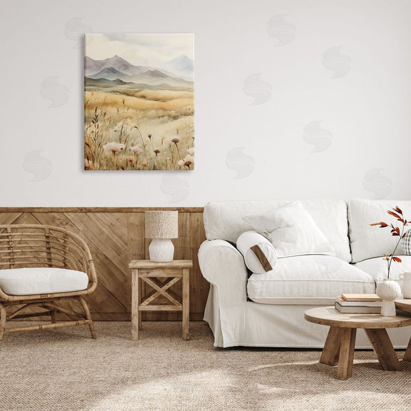 Stupell Industries Petal Prints Design | Soft Mountainside Meadow Wall Art