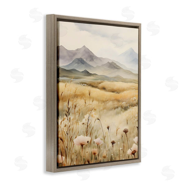 Stupell Industries Petal Prints Design | Soft Mountainside Meadow Wall Art