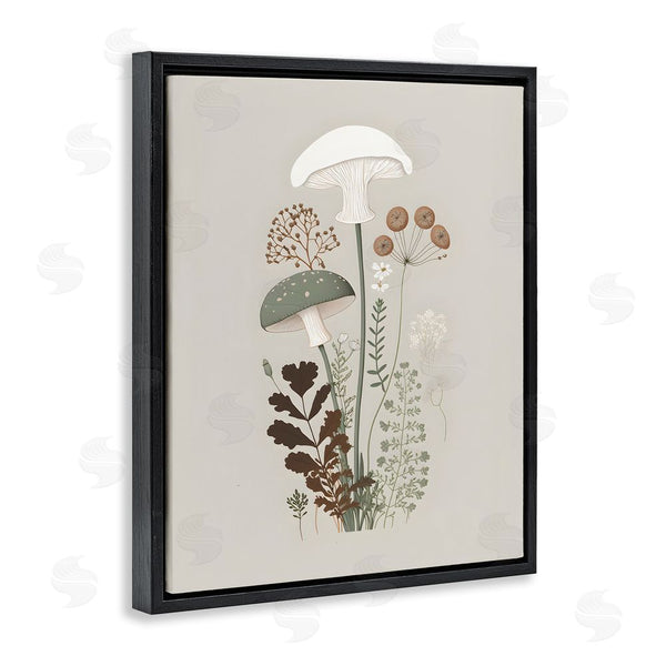 Stupell Industries Petal Prints Design | Soft Mushrooms On Grey Wall Art