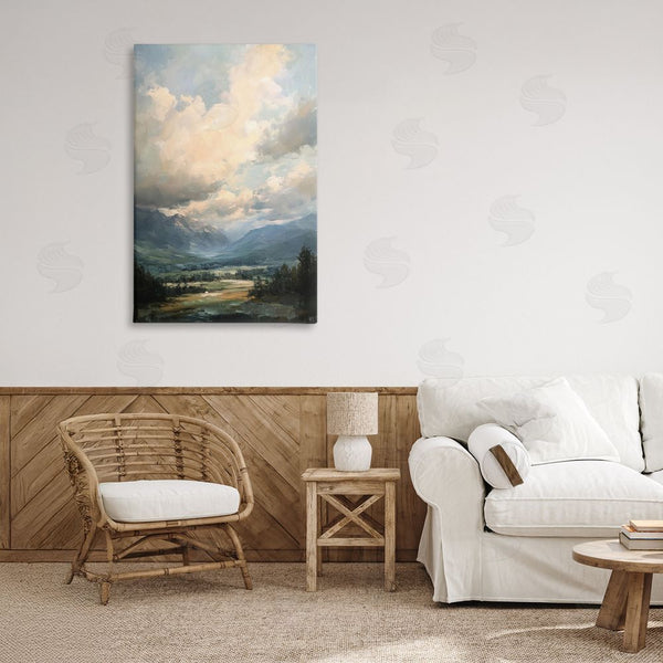 Stupell Industries Petal Prints Design | Split Heavens Cloudy Meadow Wall Art