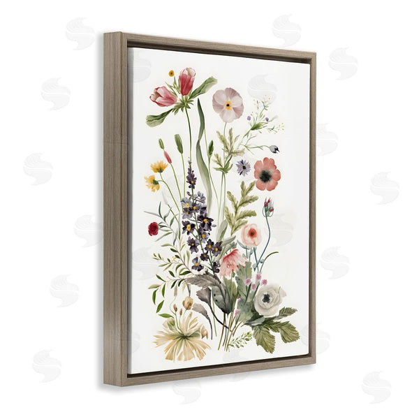 Stupell Industries Petal Prints Design | Subtle Wildflower Blooms Wall Art