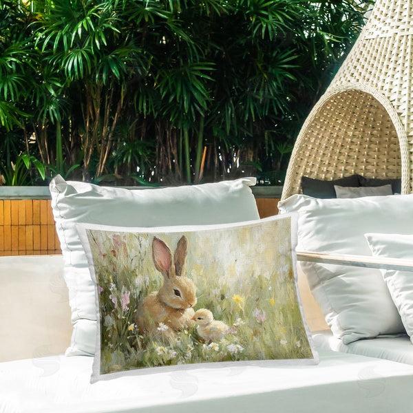Stupell Industries Petal Prints Design | Sun Bathed Easter Babies Printed Throw Pillow