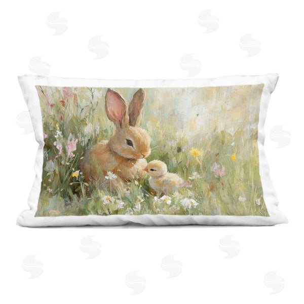 stupell industries Petal Prints Design | Sun Bathed Easter Babies Printed Throw Pillow