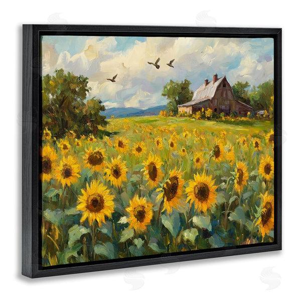 Stupell Industries Petal Prints Design | Sunflower Farm Floral Field Wall Art