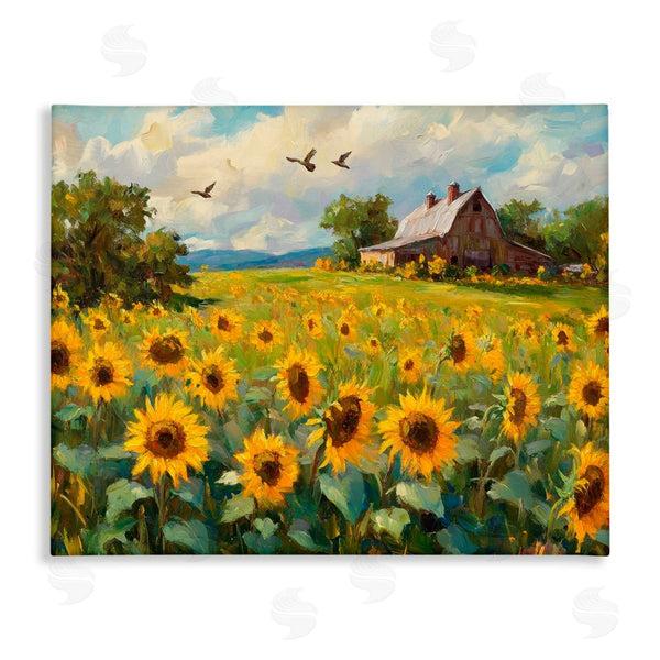stupell industries Petal Prints Design | Sunflower Farm Floral Field Wall Art
