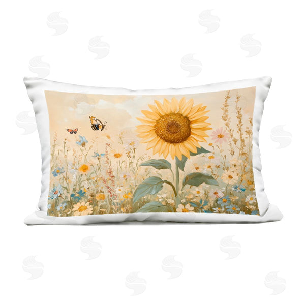 Stupell Industries Petal Prints Design | Sunflower Wonder Floral Meadow Printed Throw Pillow