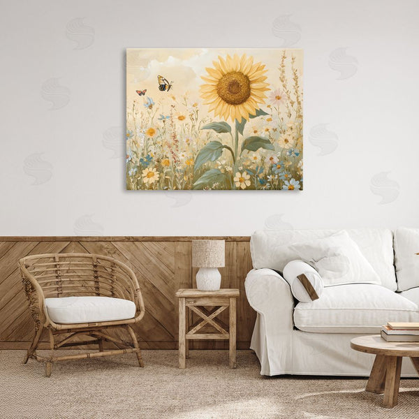 Stupell Industries Petal Prints Design | Sunflower Wonder Floral Meadow Wall Art