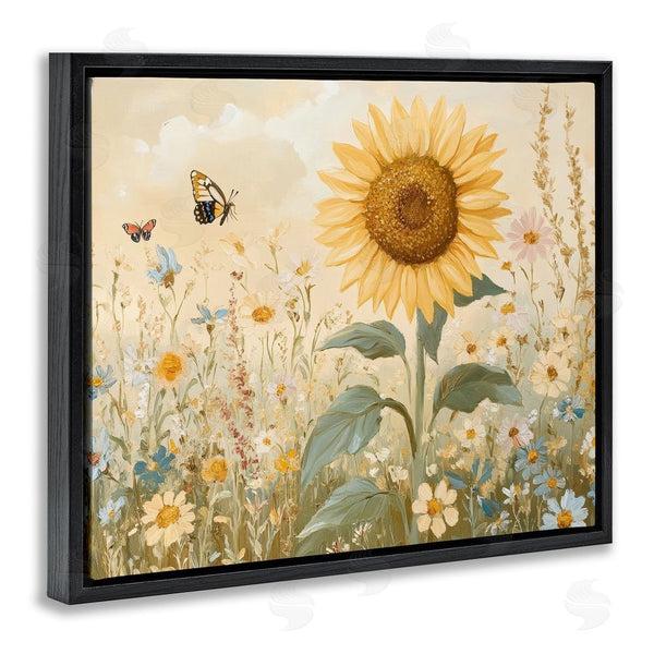 Stupell Industries Petal Prints Design | Sunflower Wonder Floral Meadow Wall Art
