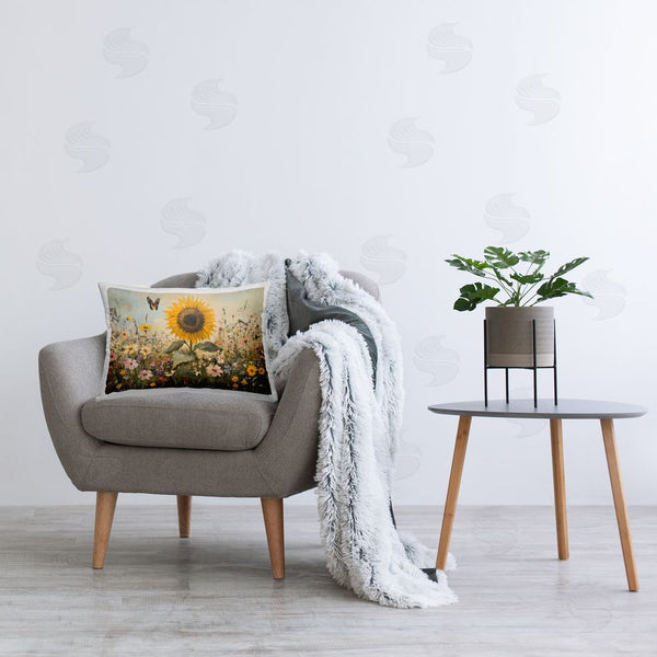 Stupell Industries Petal Prints Design | Sunflower Wonder Summer Meadow Printed Throw Pillow