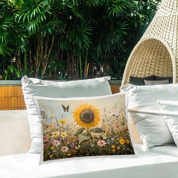 Stupell Industries Petal Prints Design | Sunflower Wonder Summer Meadow Printed Throw Pillow