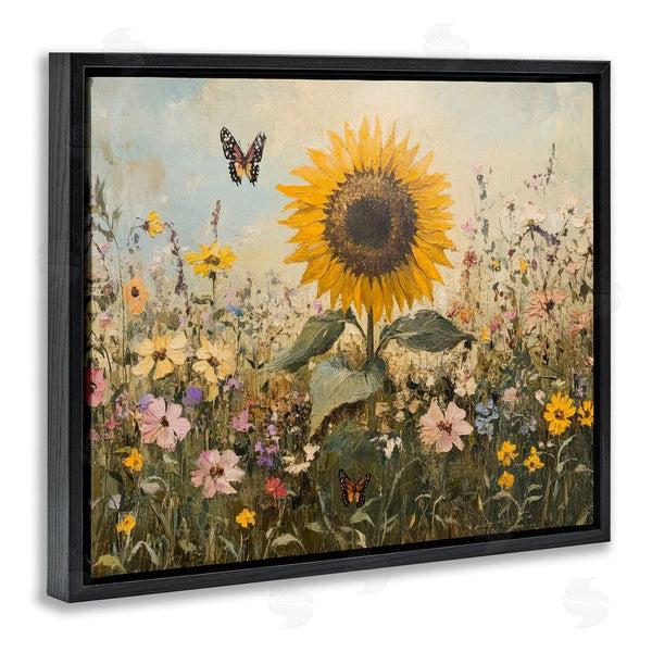 Stupell Industries Petal Prints Design | Sunflower Wonder Summer Meadow Wall Art