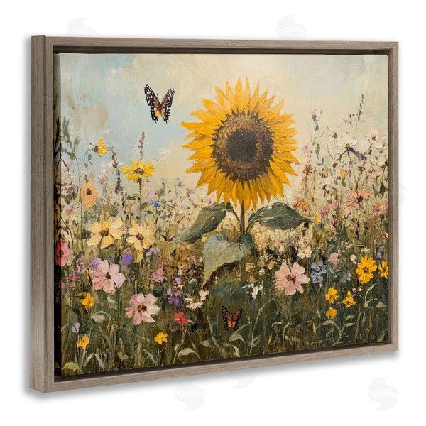 Stupell Industries Petal Prints Design | Sunflower Wonder Summer Meadow Wall Art