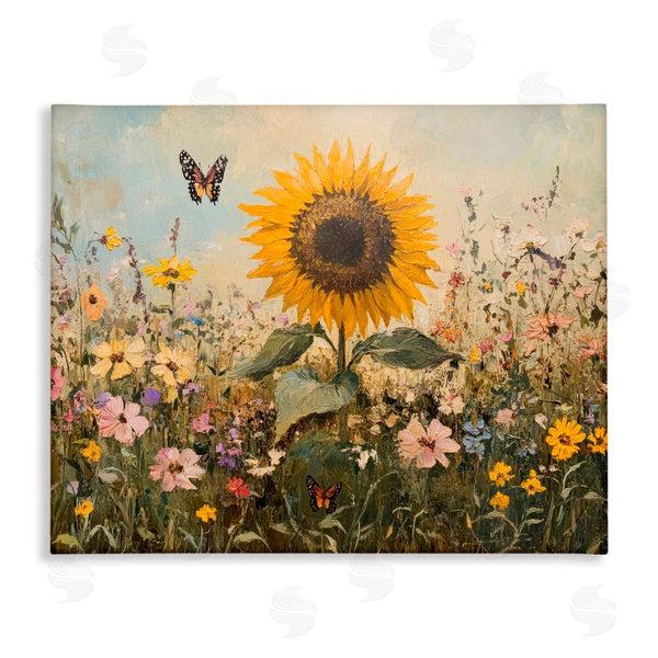 stupell industries Petal Prints Design | Sunflower Wonder Summer Meadow Wall Art