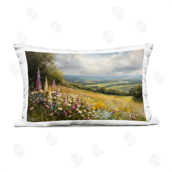 Stupell Industries Petal Prints Design | Tall Hyacinth Wildflower Patch Printed Throw Pillow