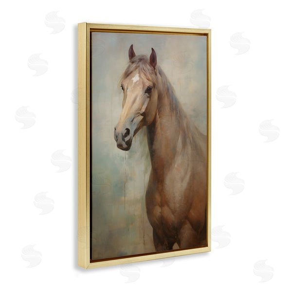 Stupell Industries Petal Prints Design | Tan Horse Visage