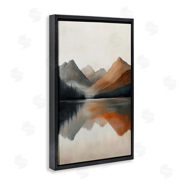 Stupell Industries Petal Prints Design | Terracotta Reflection Abstract Landscape Wall Art