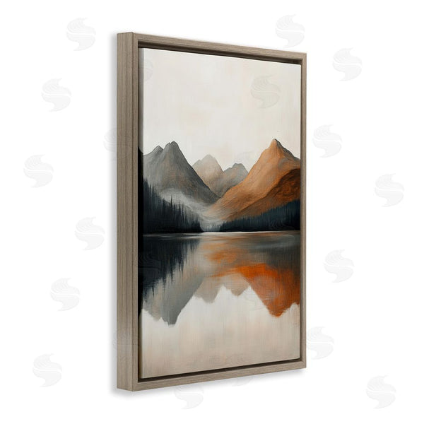 Stupell Industries Petal Prints Design | Terracotta Reflection Abstract Landscape Wall Art