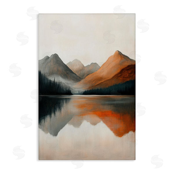 stupell industries Petal Prints Design | Terracotta Reflection Abstract Landscape Wall Art