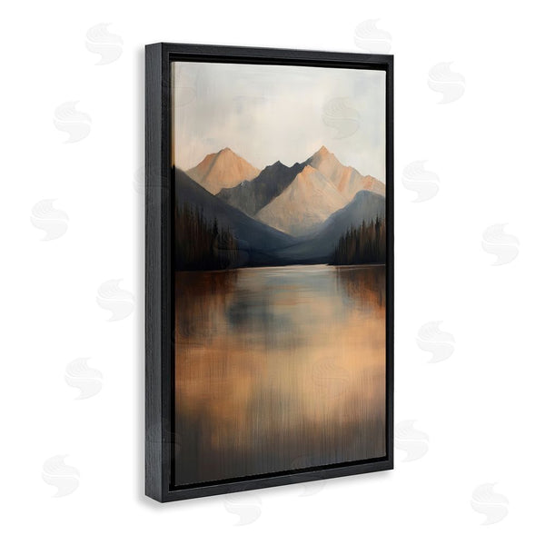 Stupell Industries Petal Prints Design | Terracotta Reflection Moody Landscape Wall Art