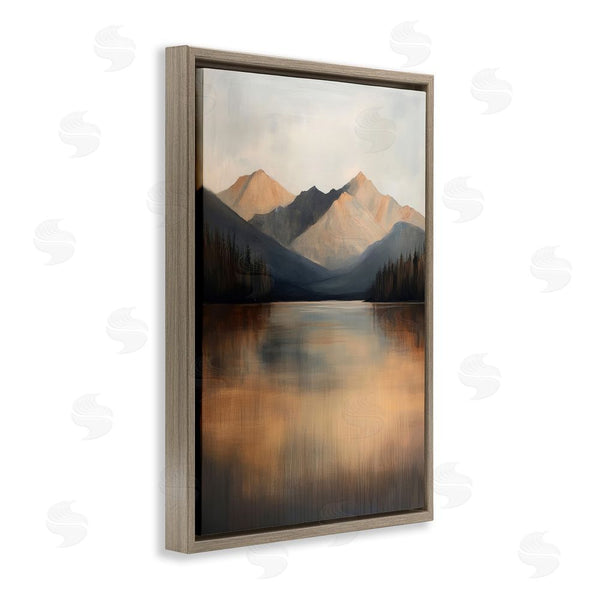 Stupell Industries Petal Prints Design | Terracotta Reflection Moody Landscape Wall Art
