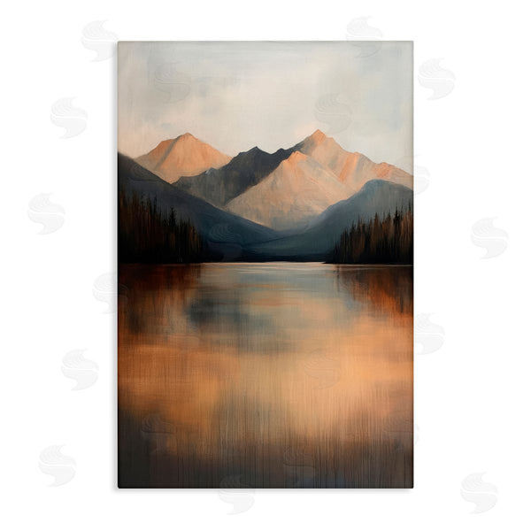 stupell industries Petal Prints Design | Terracotta Reflection Moody Landscape Wall Art