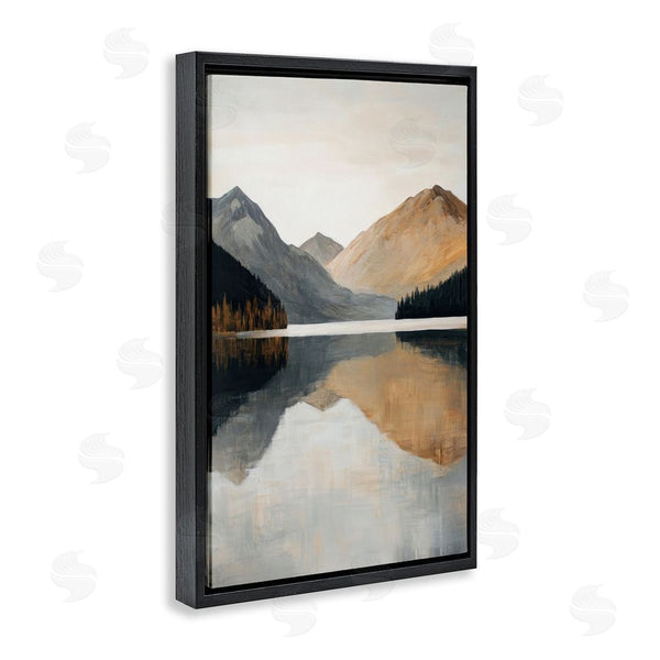 Stupell Industries Petal Prints Design | Terracotta Reflection Mountain Range Wall Art