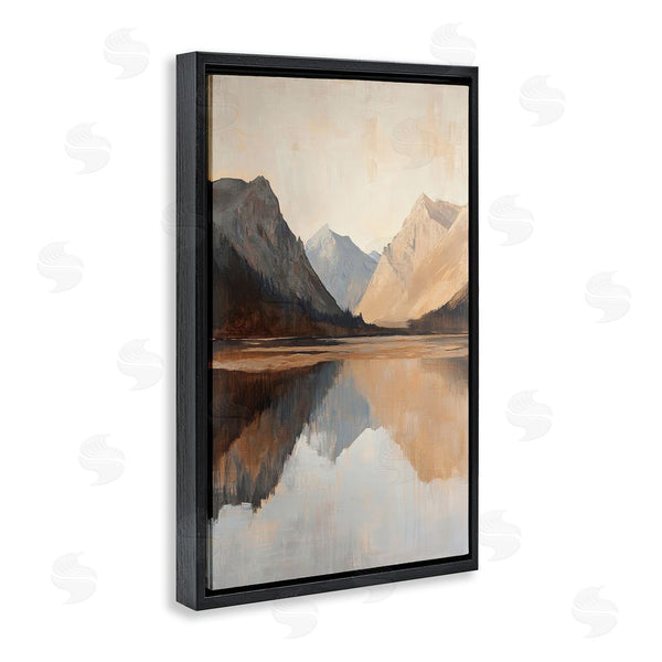 Stupell Industries Petal Prints Design | Terracotta Reflections Lake Landscape Wall Art