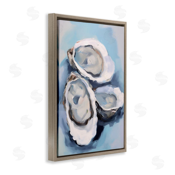 Stupell Industries Petal Prints Design | Three Oyster Seashells Wall Art