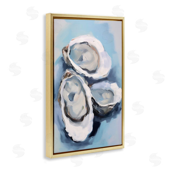 Stupell Industries Petal Prints Design | Three Oyster Seashells Wall Art