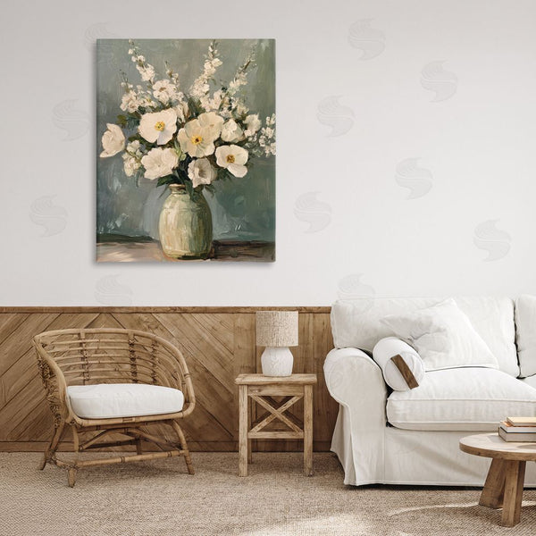 Stupell Industries Petal Prints Design | Traditional Alabaster Floral Bouquet Wall Art