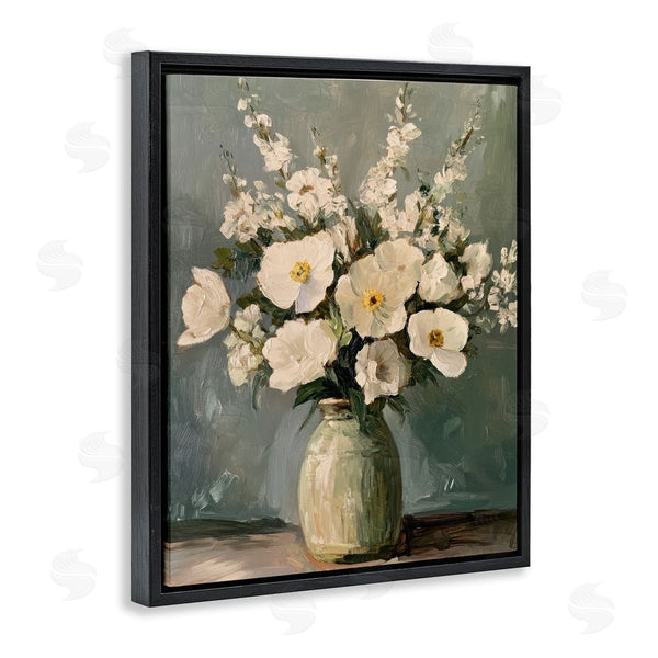 Stupell Industries Petal Prints Design | Traditional Alabaster Floral Bouquet Wall Art