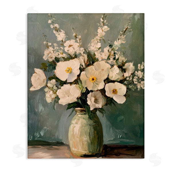 stupell industries Petal Prints Design | Traditional Alabaster Floral Bouquet Wall Art
