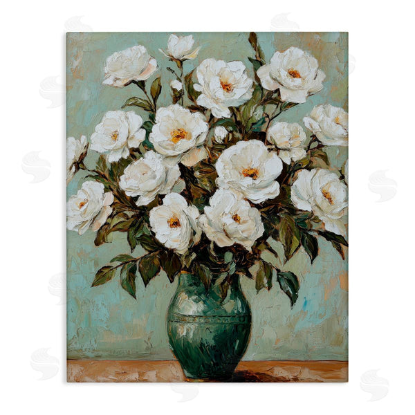 stupell industries Petal Prints Design | Traditional White Floral Arrangement Wall Art