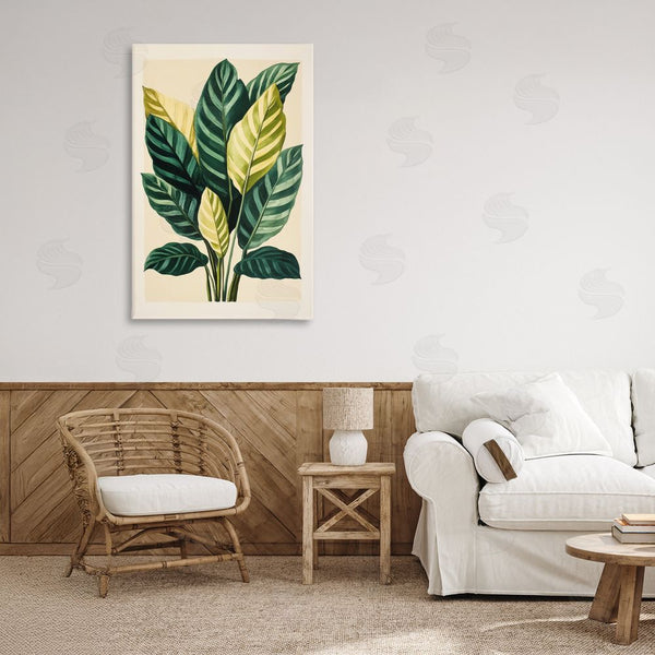 Stupell Industries Petal Prints Design | Tropical Leaves Green Branches Wall Art