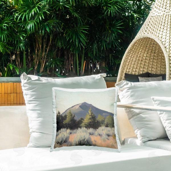 Stupell Industries Petal Prints Design | Tucson Mountain Landscape Printed Throw Pillow