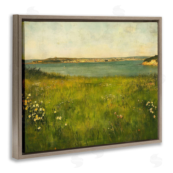 Stupell Industries Petal Prints Design | Turquoise Lake Landscape
