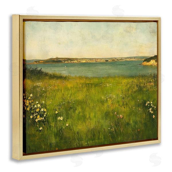 Stupell Industries Petal Prints Design | Turquoise Lake Landscape