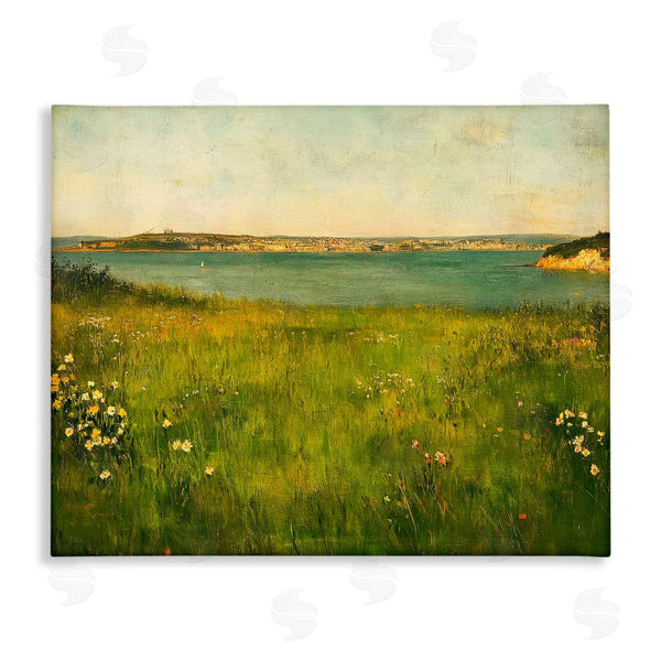 stupell industries Petal Prints Design | Turquoise Lake Landscape